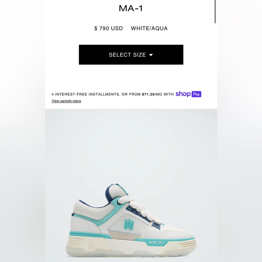 MA-1 AMIRI WOMEN’S SNEAKER